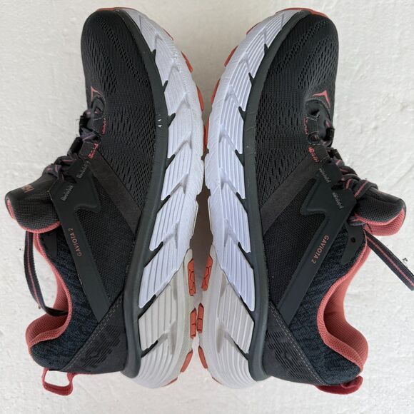 Size 7.5 - Hoka One Gaviota 2 Women's Running Shoes Dark Shadow Lantana - Picture 3 of 12